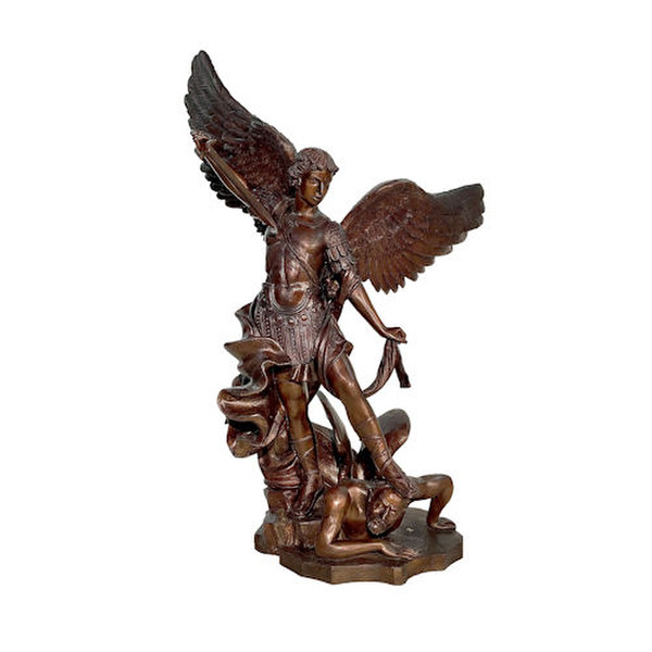 Saint Michael Archangel Life Size Statue Bronze Large Garden Sculpture